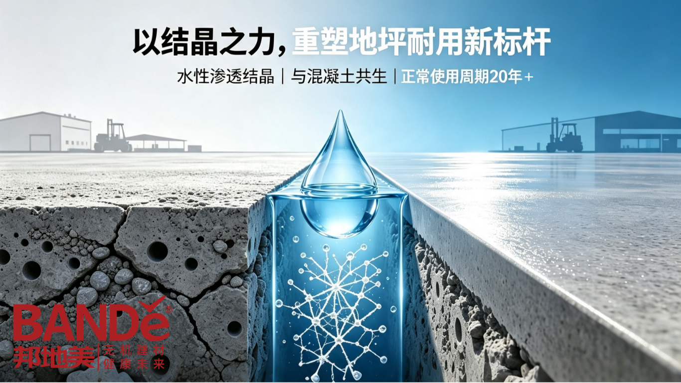 BANDě邦地美®水晶地坪液体硬化剂: 以结晶之力,重塑地坪耐用新标杆