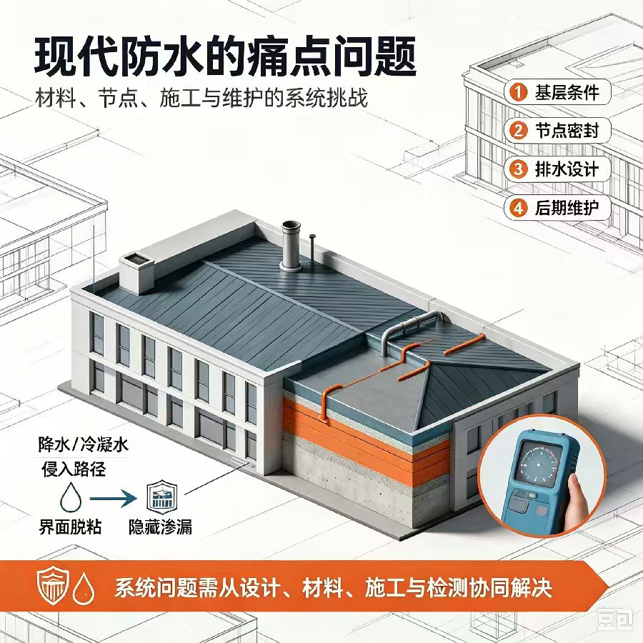 无机结构防水工艺与传统防水工艺的核心区别解析
